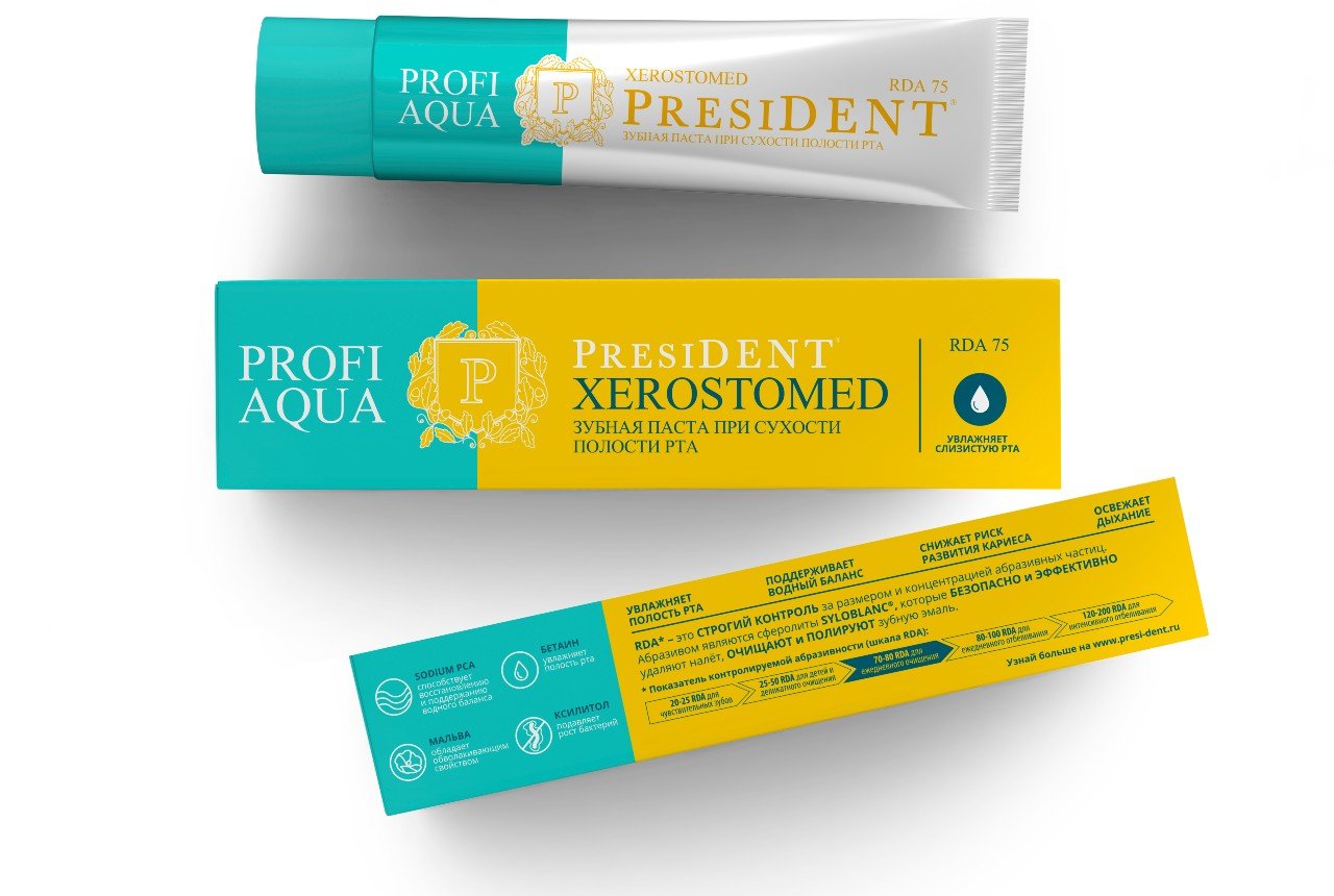 Kem đánh răng PROFI AQUA xerostomed hỗ trợ chứng khô miệng